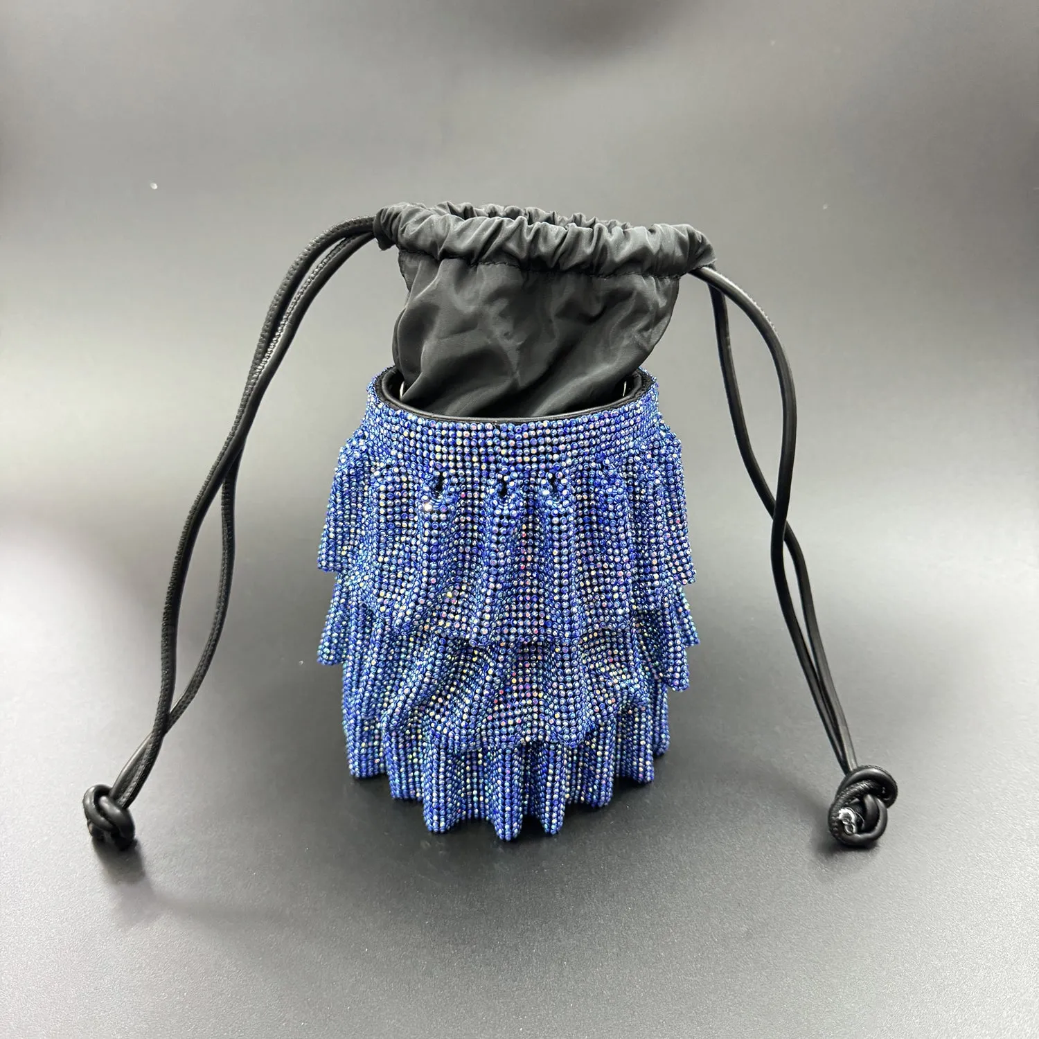 Luxury Rhinestone Mesh Bucket Bags HB2734