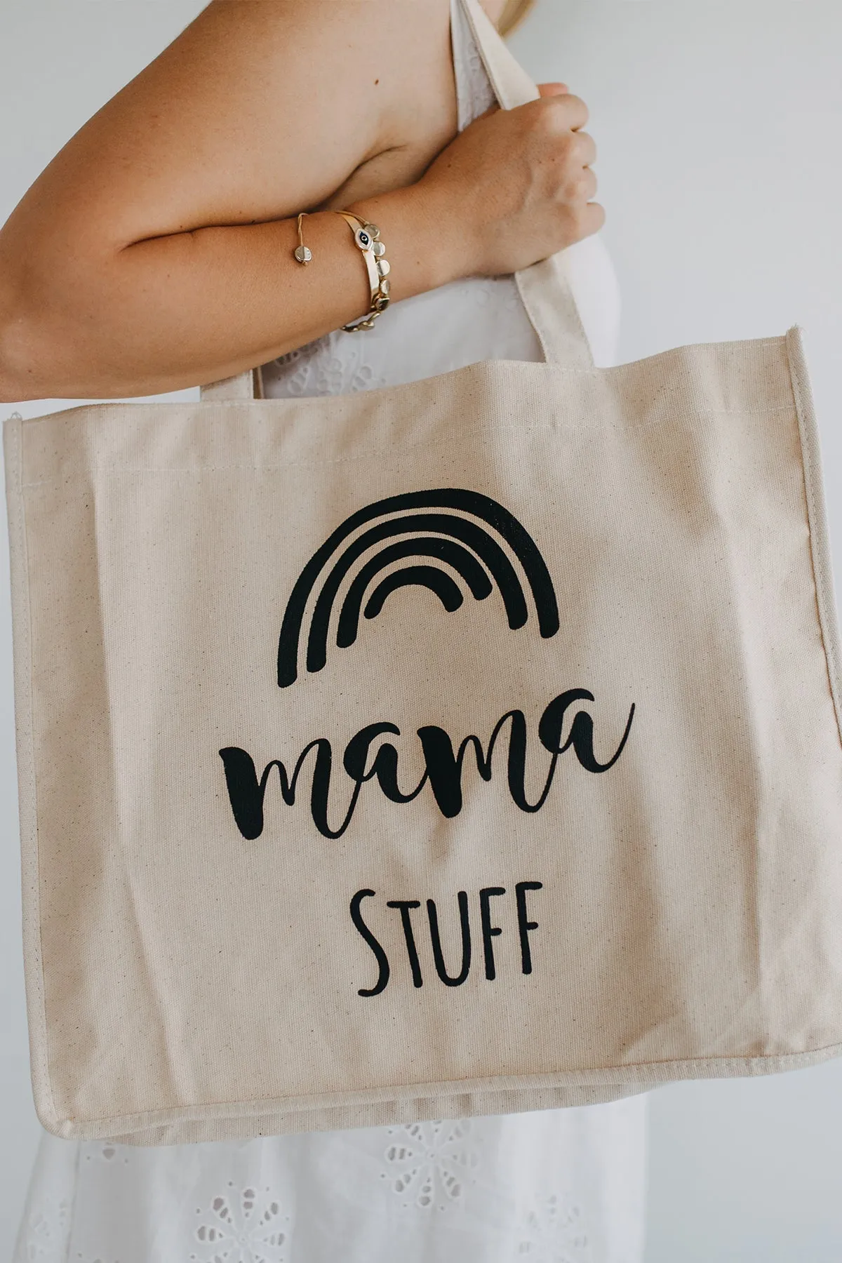 Mama Stuff Statement Tote Bag for Mums (Hospital Bag - Baby Shower Gift)