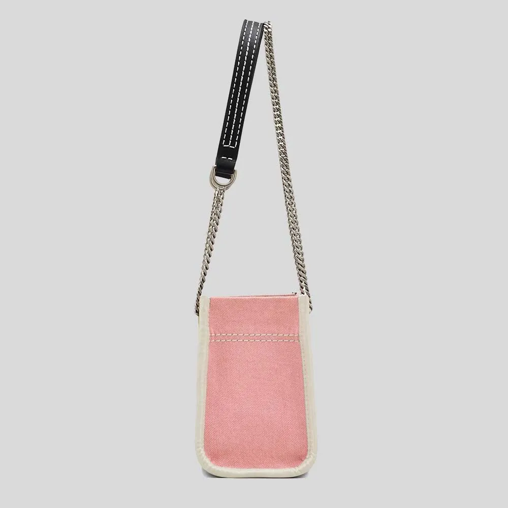 MARC JACOBS The Denim Chain Crossbody Tote Bag Ribbon Pink RB-2F4HCR016H05