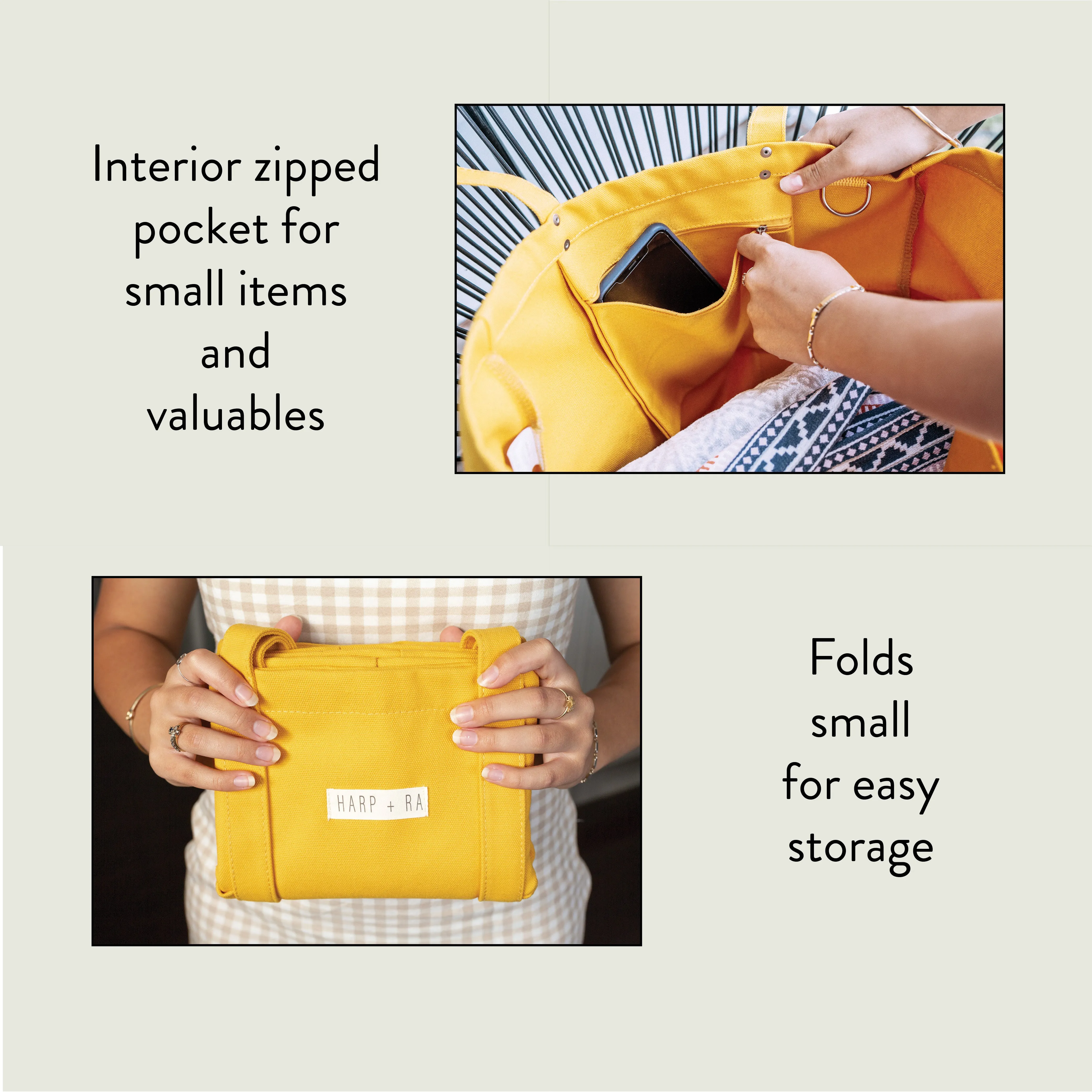 Marigold Yellow Large Tote