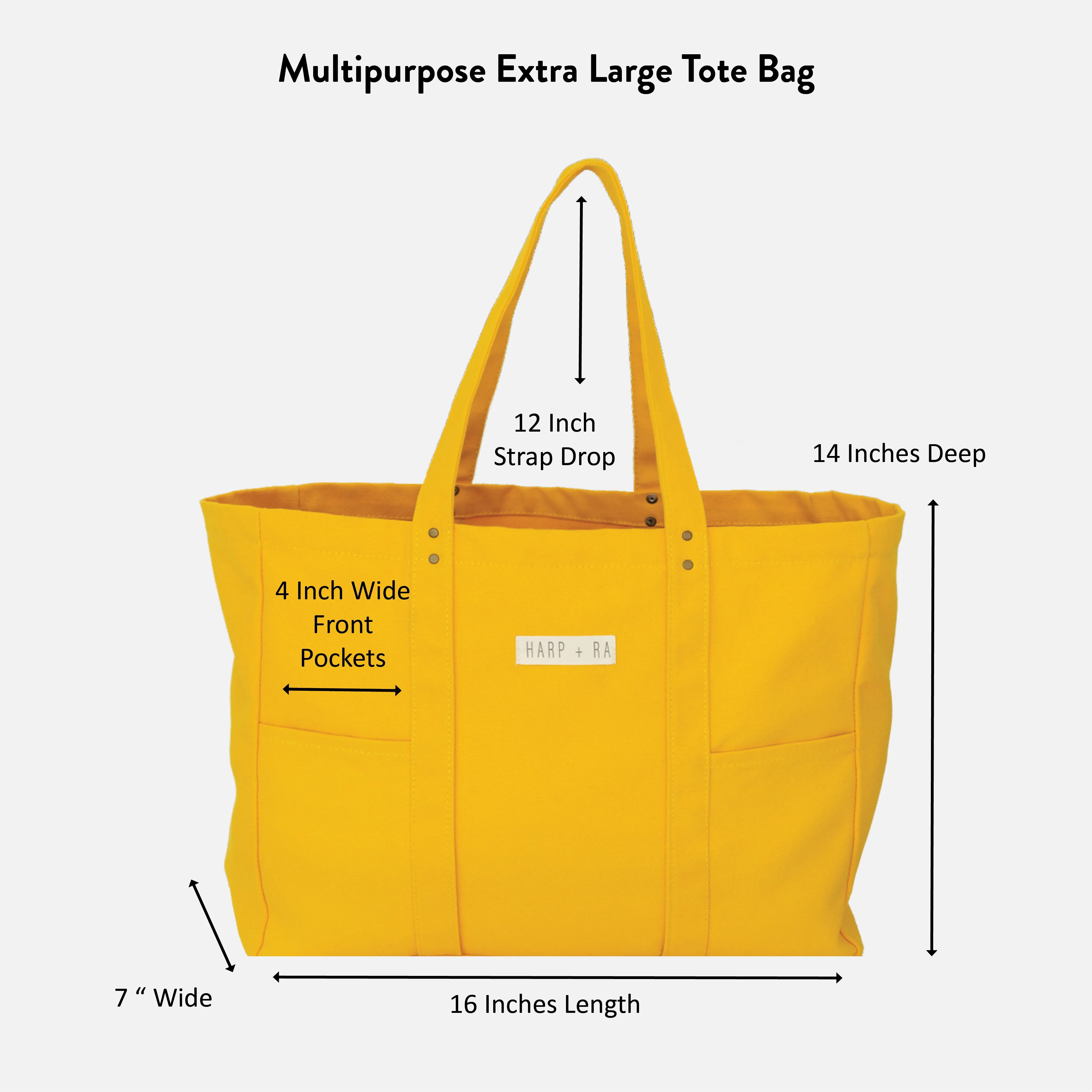 Marigold Yellow Large Tote