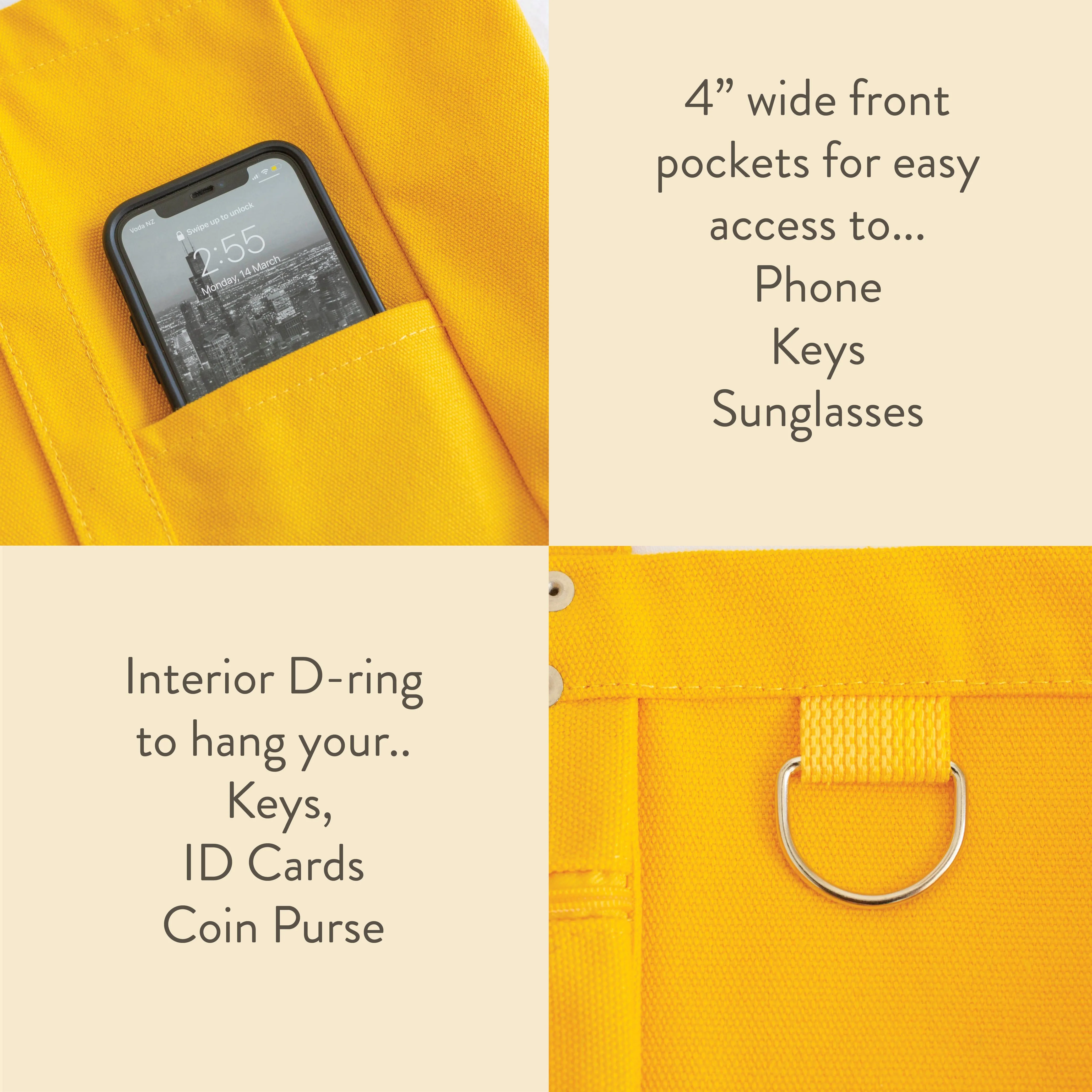 Marigold Yellow Large Tote
