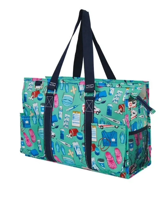 MDG731 Scrub Life NGIL Zippered Caddy Organizer Tote Bag