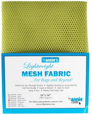 MESH LIGHTWEIGHT FABRIC 18"x54" APPLE GREEN