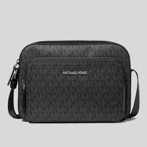 MICHAEL KORS Cooper Signature Logo Utility Crossbody Bag Black RS-37F4LCOC6U