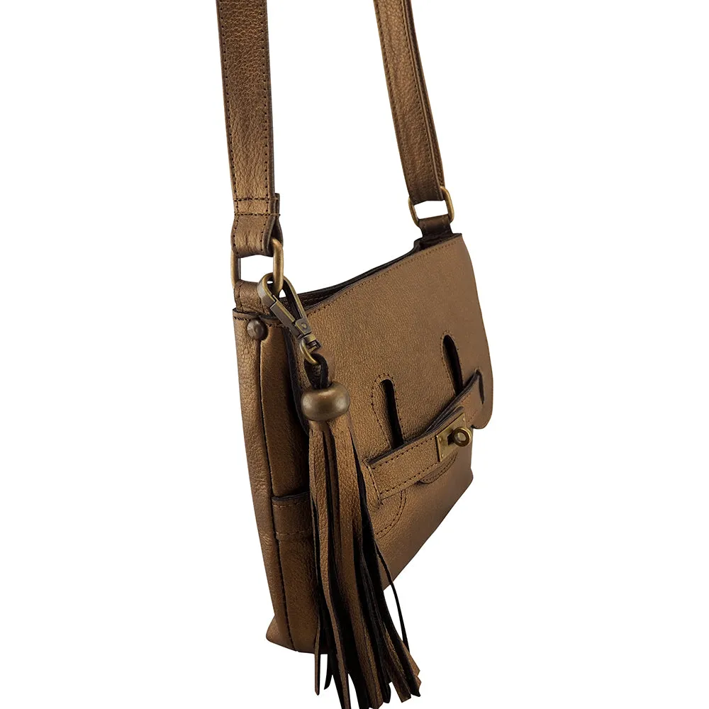Mini Effie Handbag | Bronze Metallic