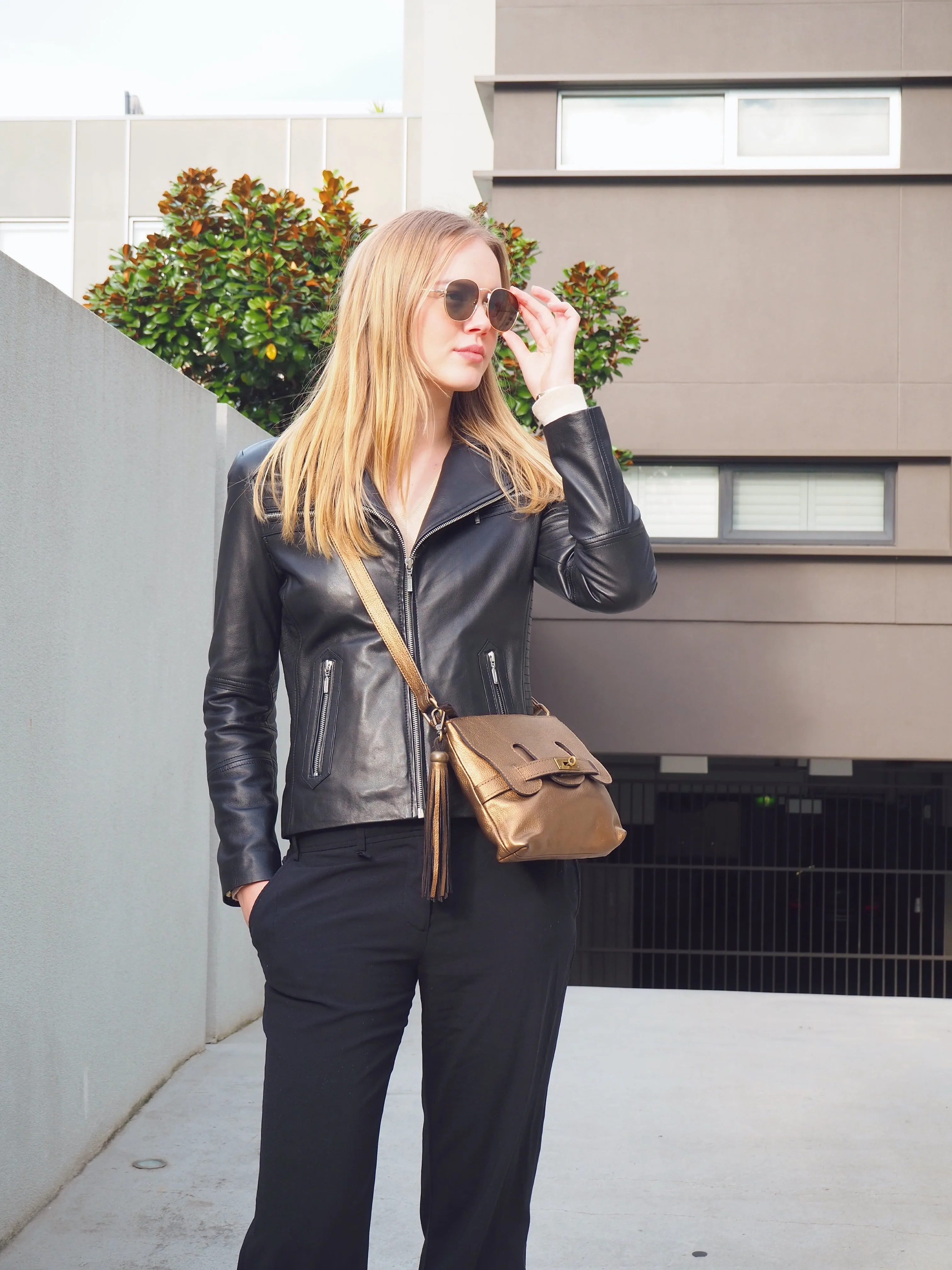 Mini Effie Handbag | Bronze Metallic