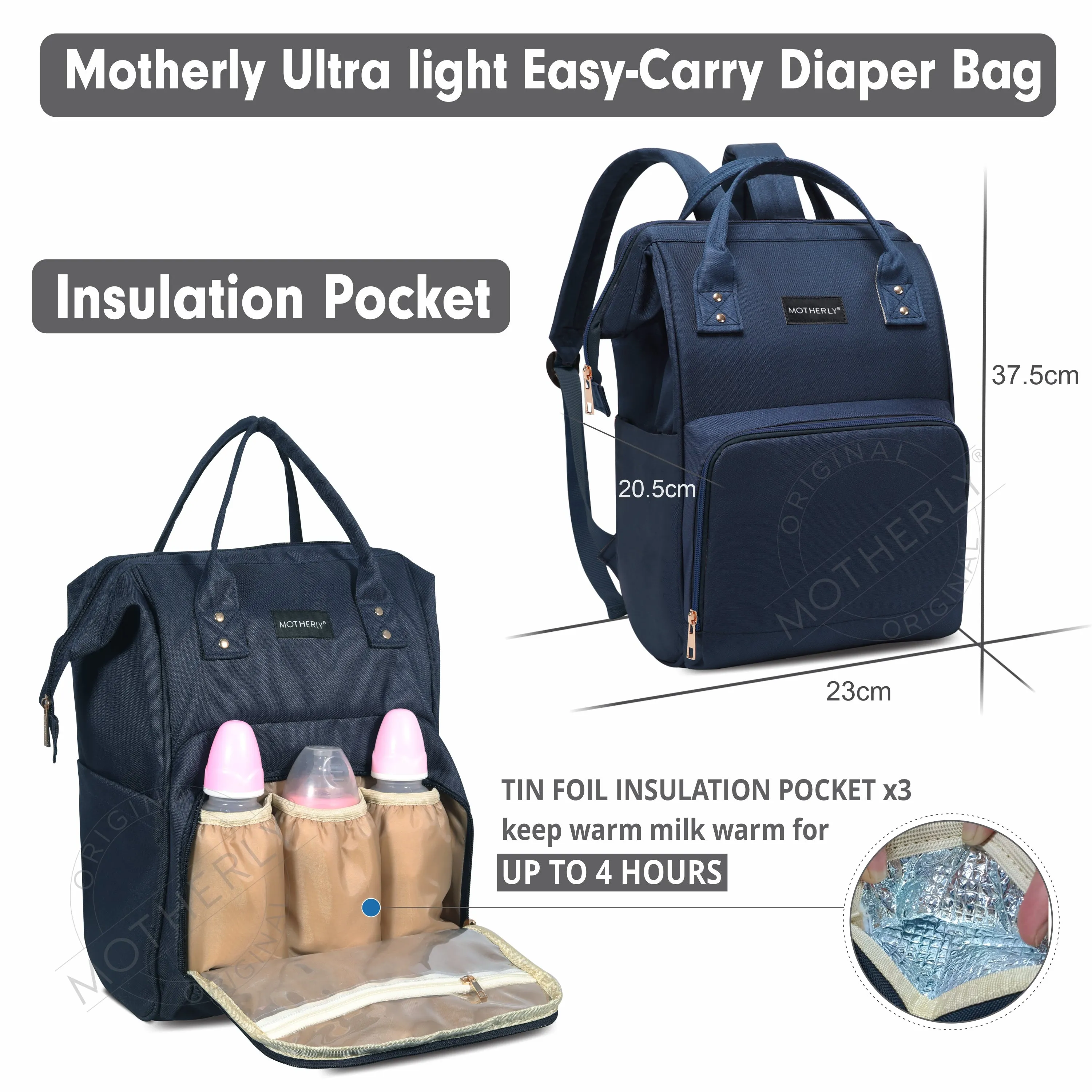 Motherly diaper bags for mothers bag for travel