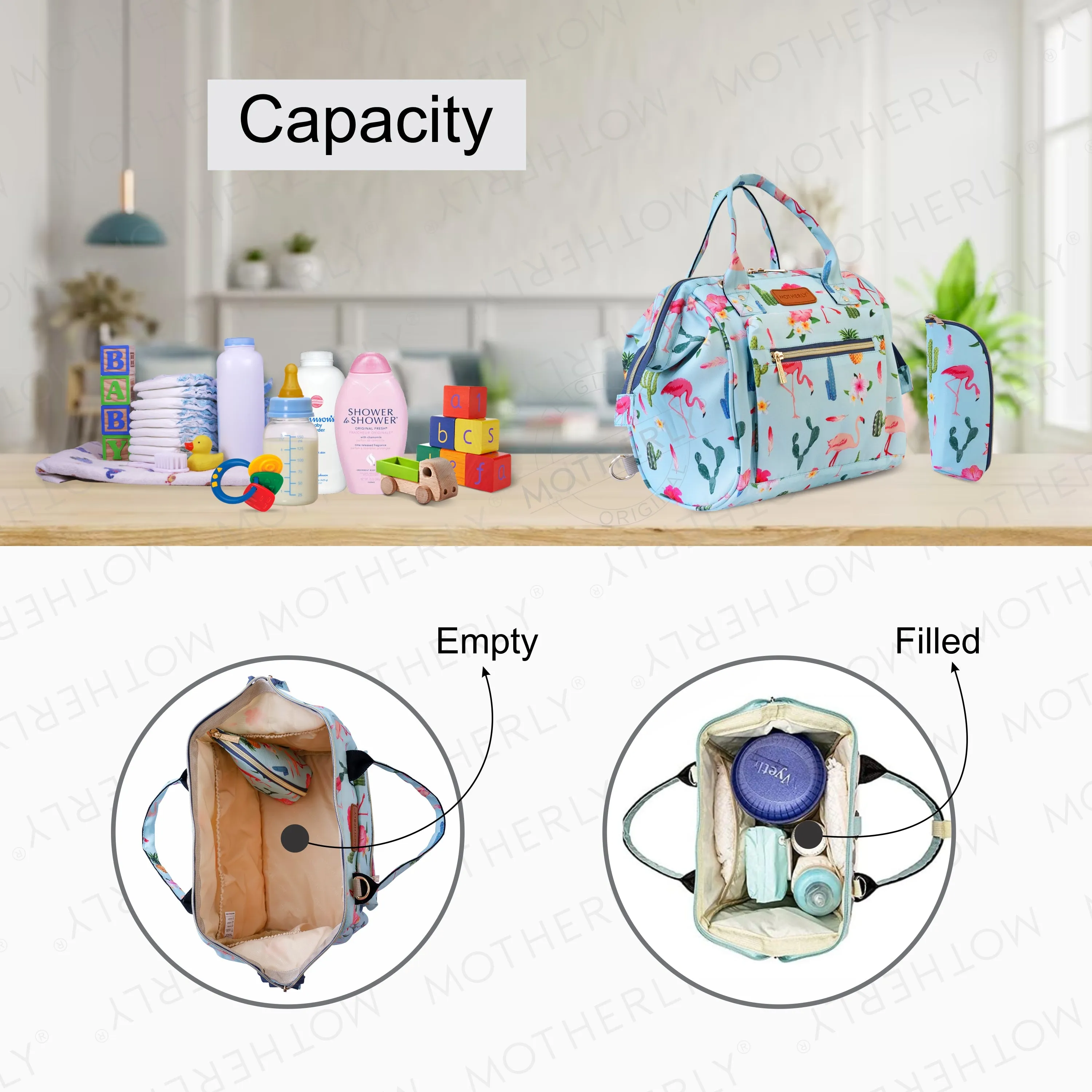 Motherly Mini Diaper Bag for Mothers | Small Diaper handbag for mom for Travel