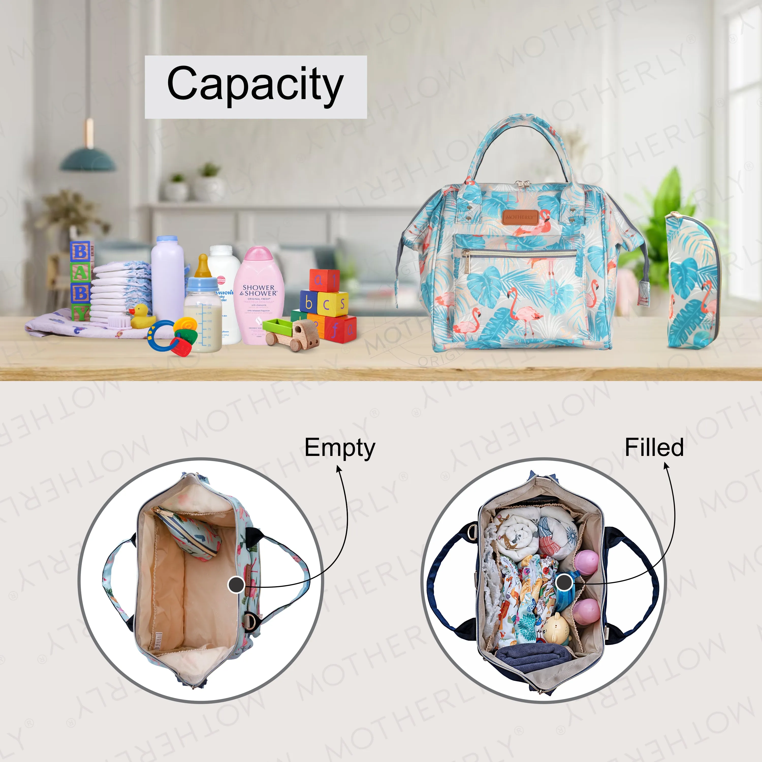 Motherly Mini Diaper Bag for Mothers | Small Diaper handbag for mom for Travel