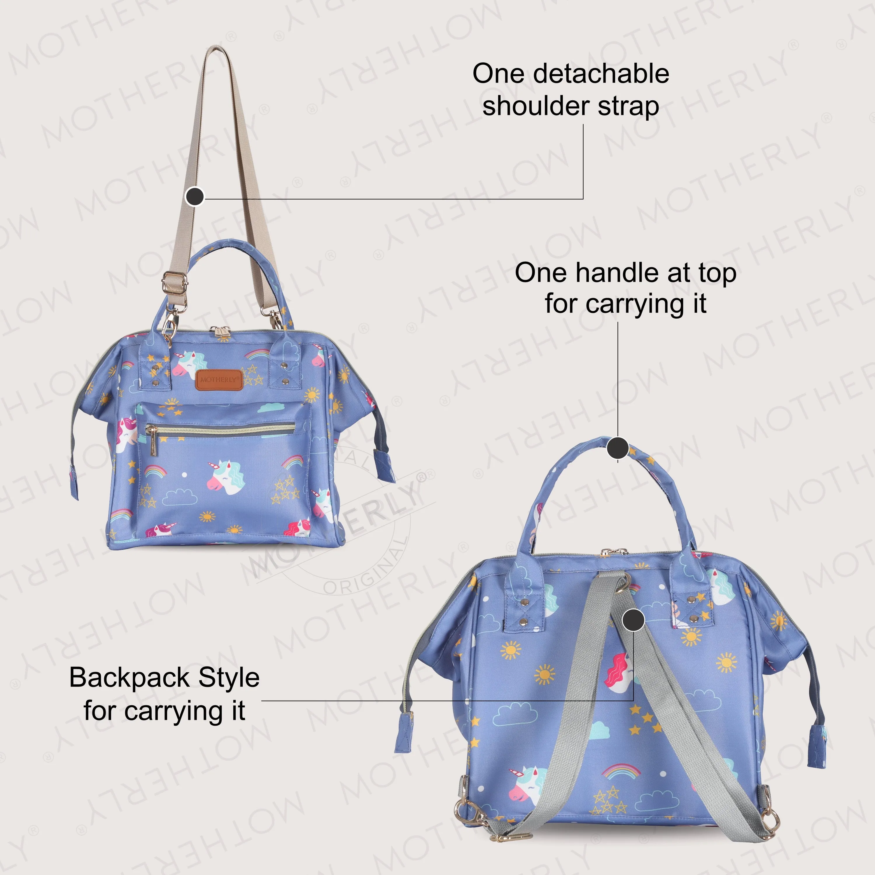 Motherly Mini Diaper Bag for Mothers | Small Diaper handbag for mom for Travel