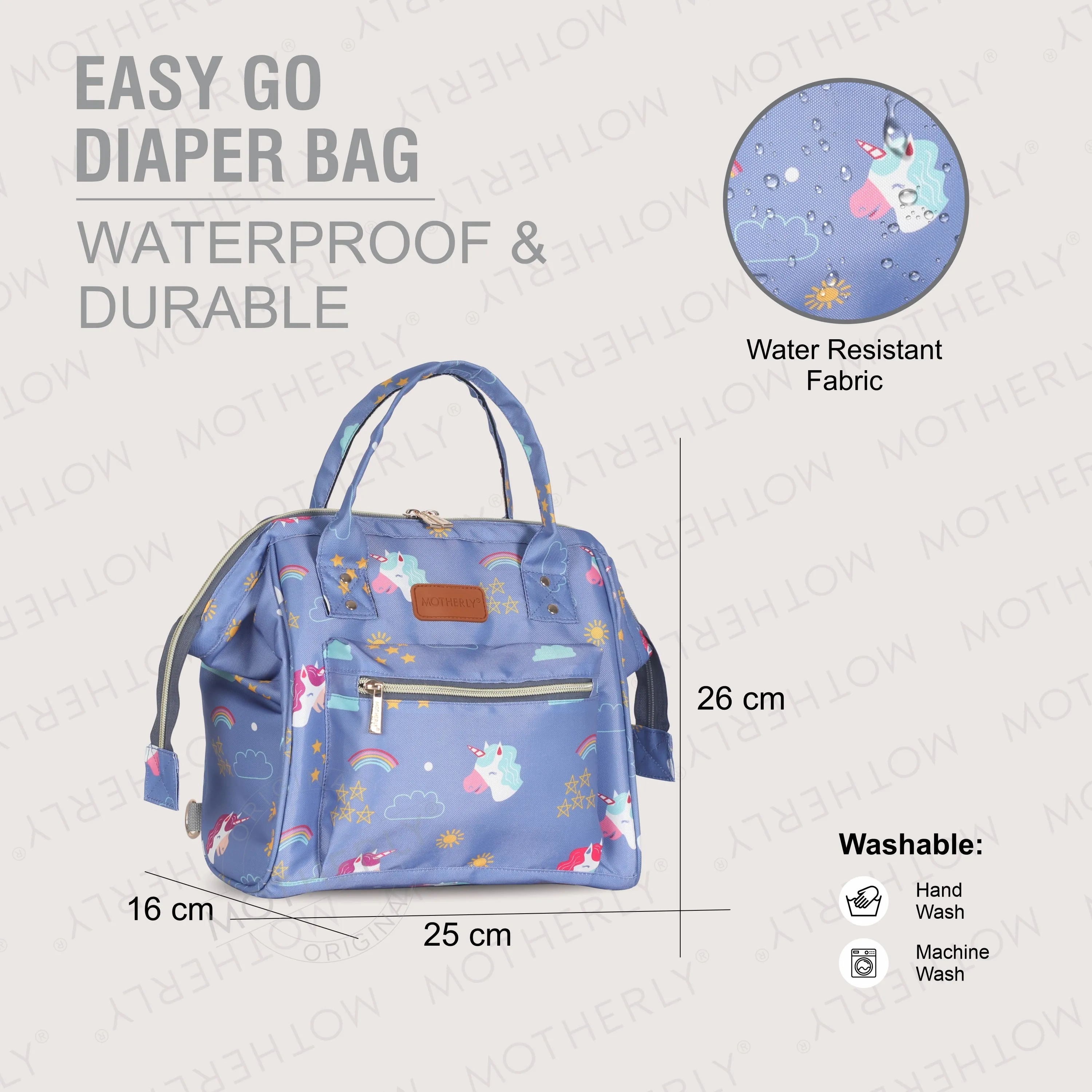 Motherly Mini Diaper Bag for Mothers | Small Diaper handbag for mom for Travel