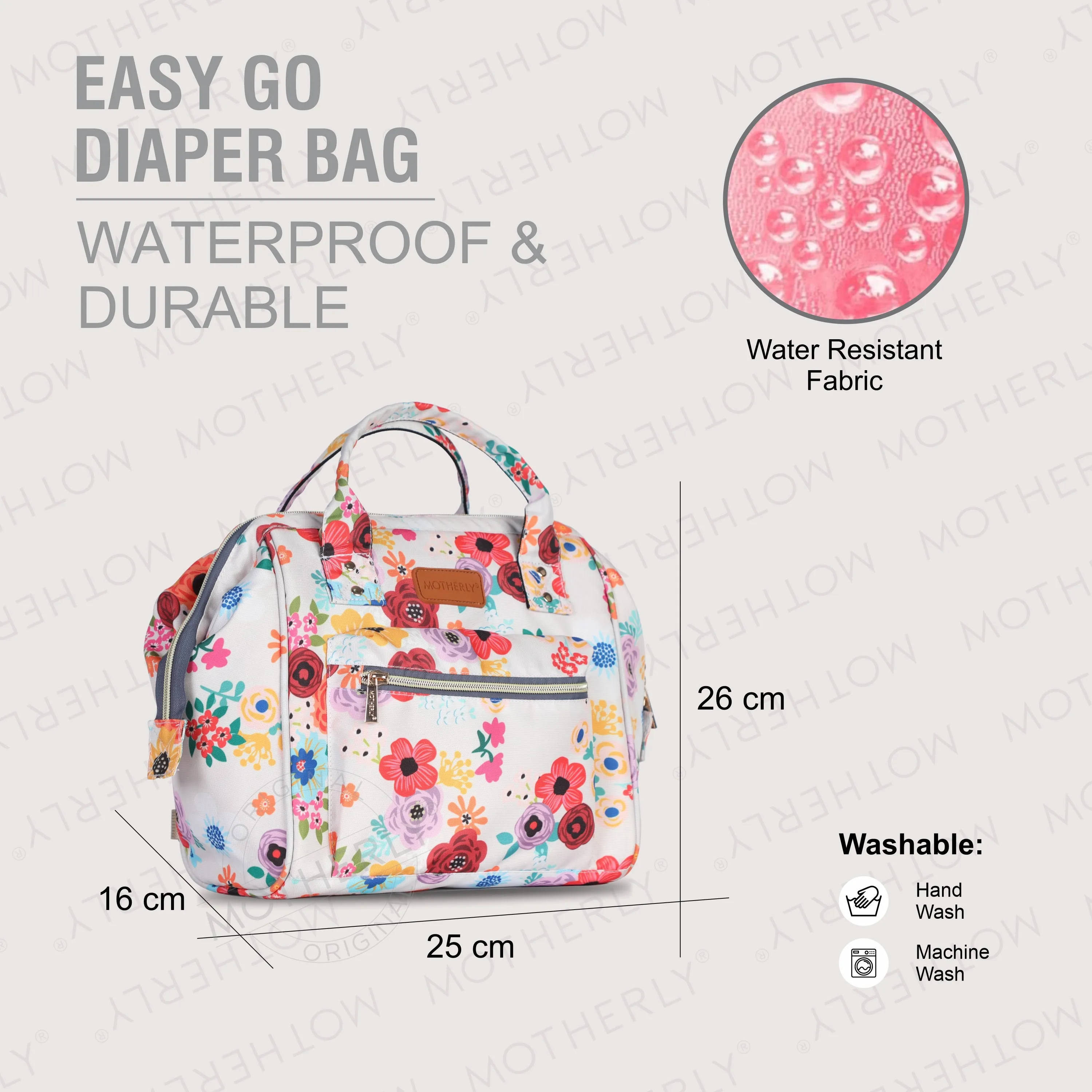 Motherly Mini Diaper Bag for Mothers | Small Diaper handbag for mom for Travel