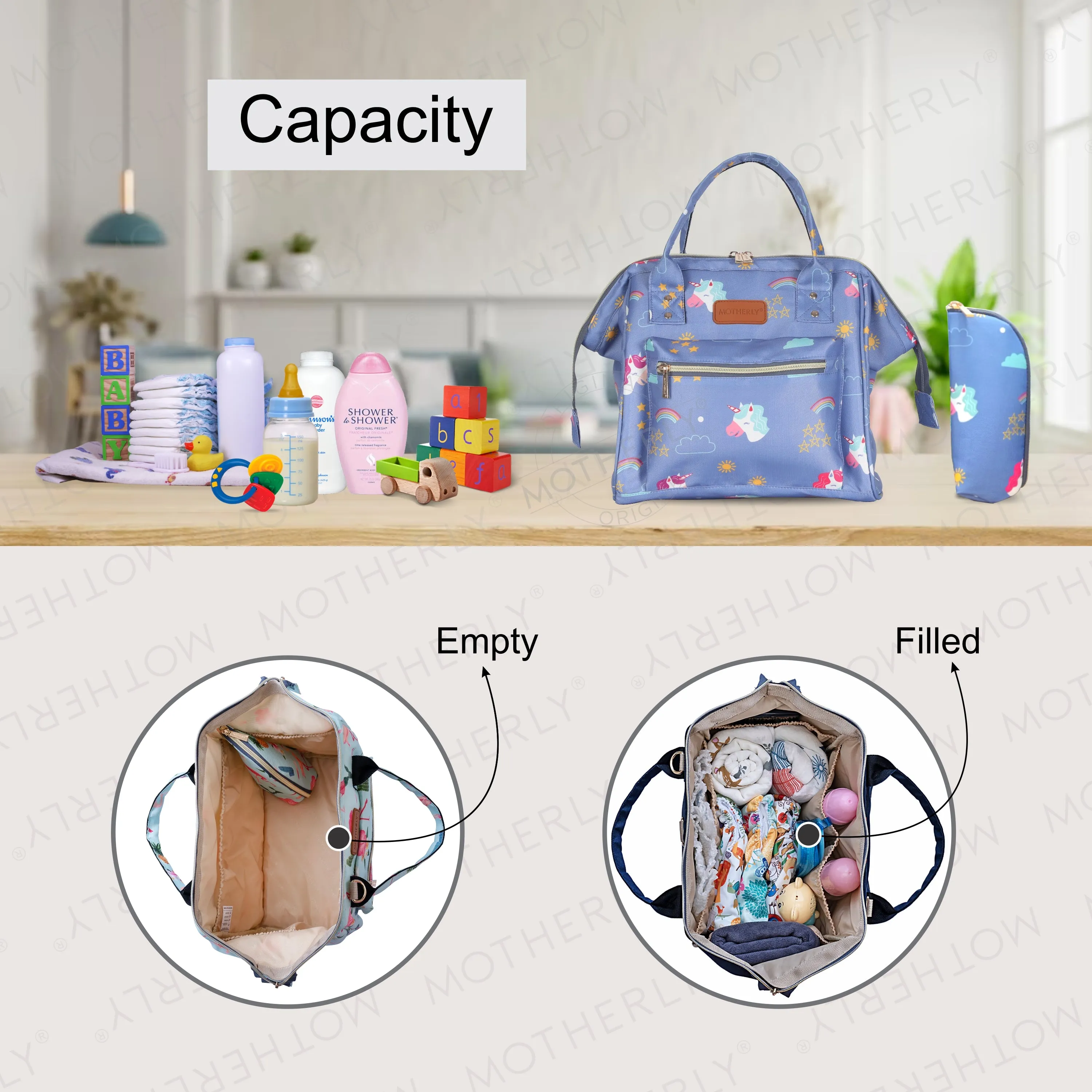 Motherly Mini Diaper Bag for Mothers | Small Diaper handbag for mom for Travel