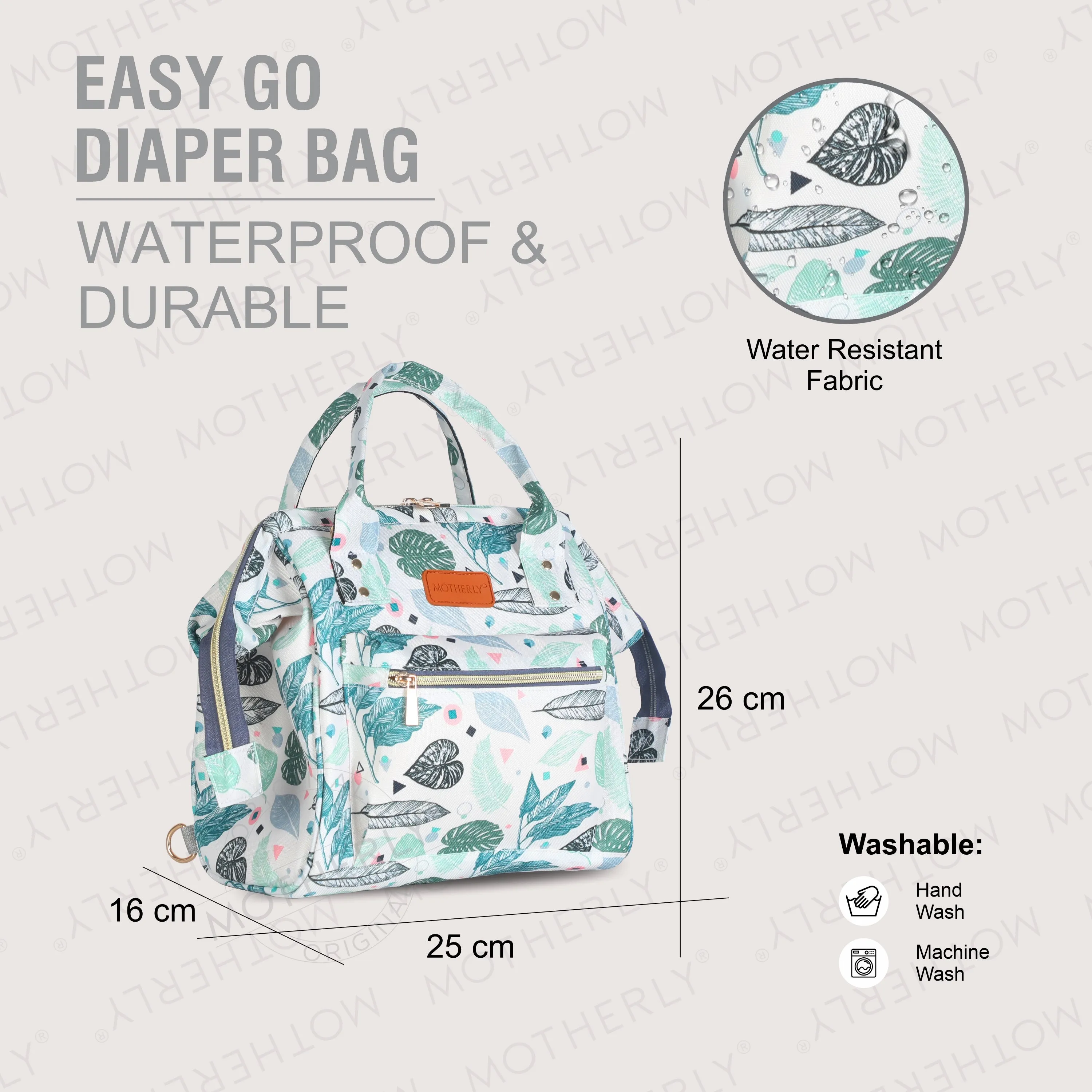 Motherly Mini Diaper Bag for Mothers | Small Diaper handbag for mom for Travel