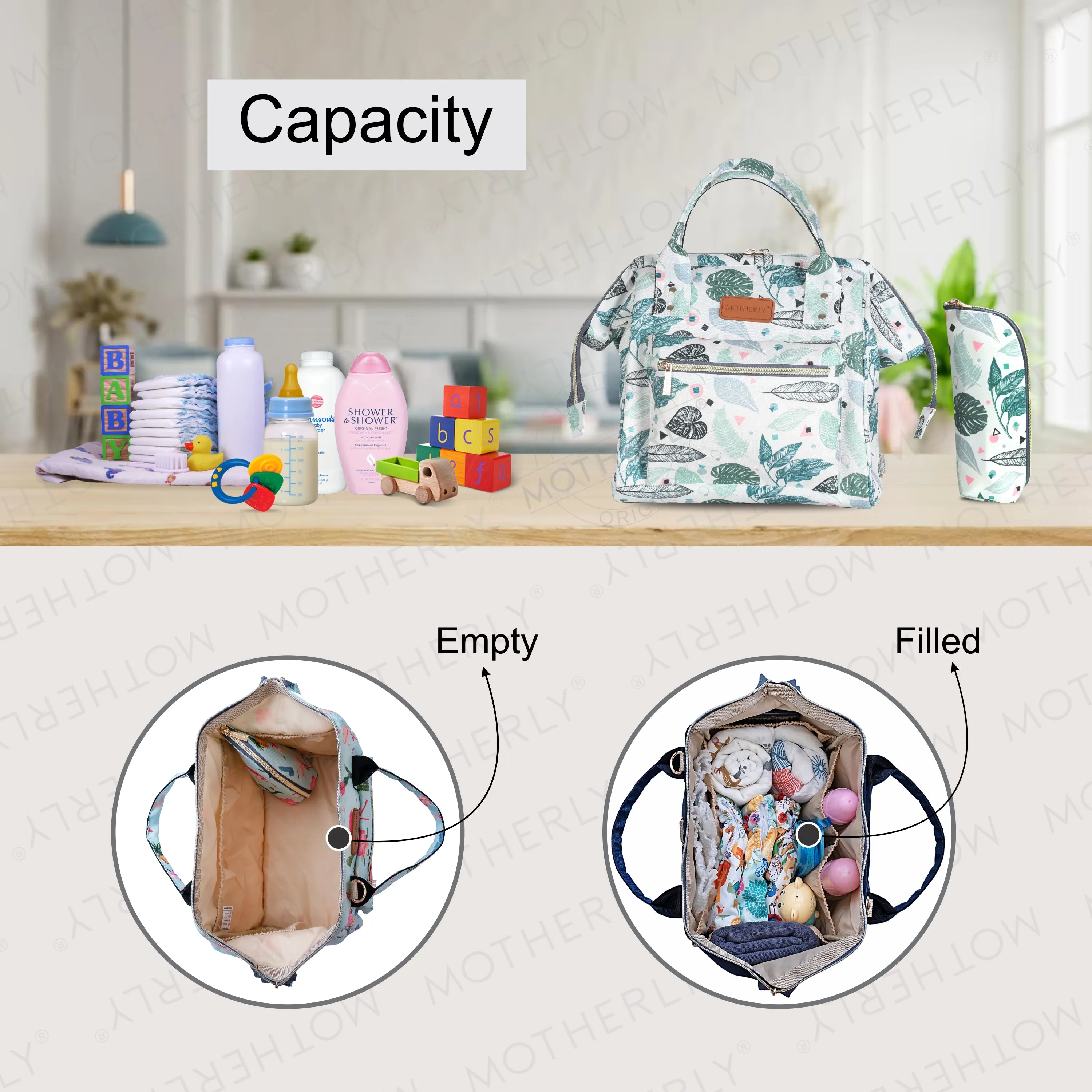 Motherly Mini Diaper Bag for Mothers | Small Diaper handbag for mom for Travel