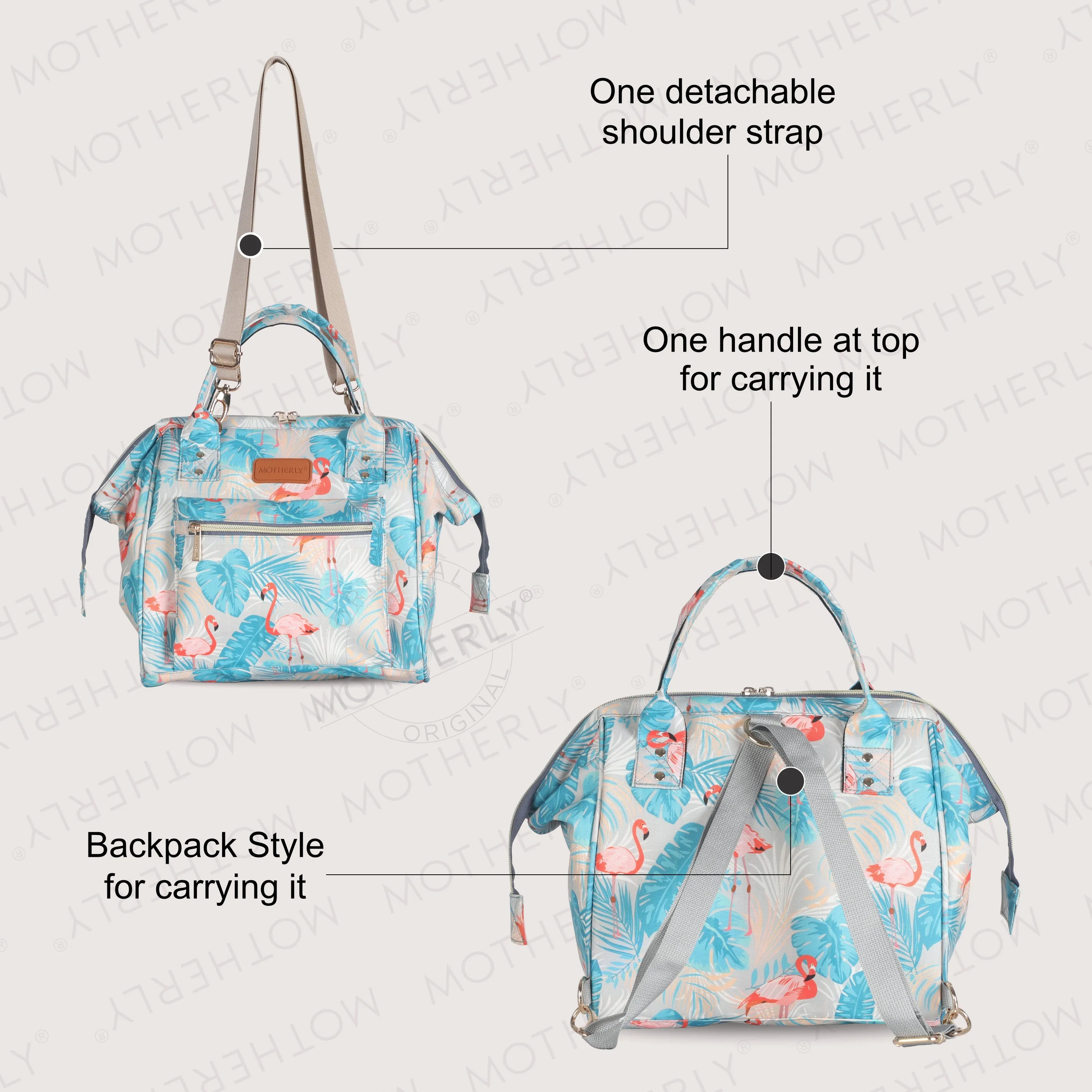 Motherly Mini Diaper Bag for Mothers | Small Diaper handbag for mom for Travel