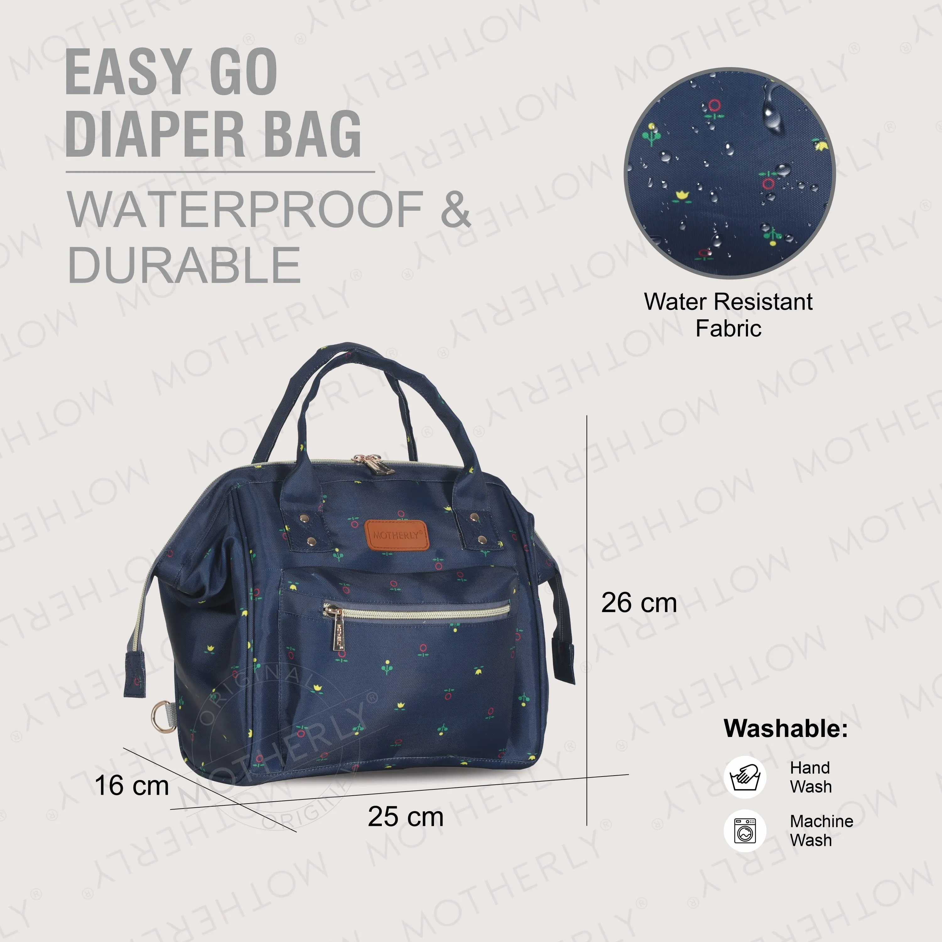 Motherly Mini Diaper Bag for Mothers | Small Diaper handbag for mom for Travel