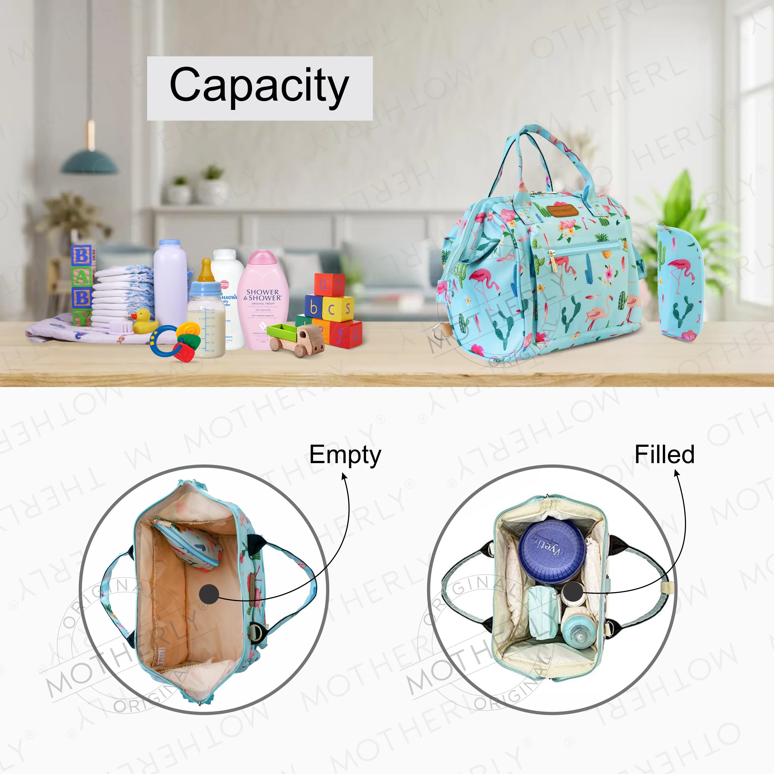 Motherly Mini Diaper Bag for Mothers | Small Diaper handbag for mom for Travel