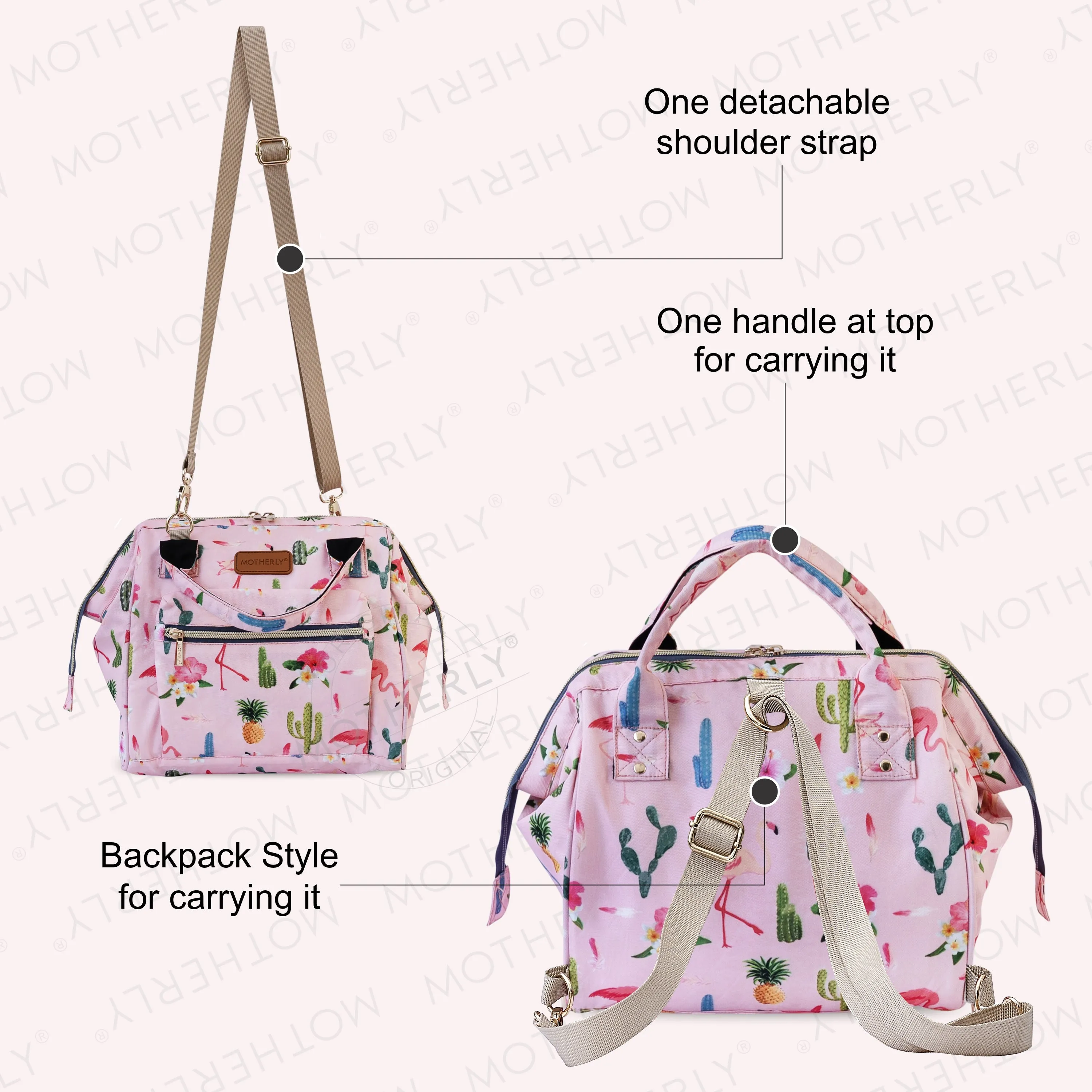 Motherly Mini Diaper Bag for Mothers | Small Diaper handbag for mom for Travel