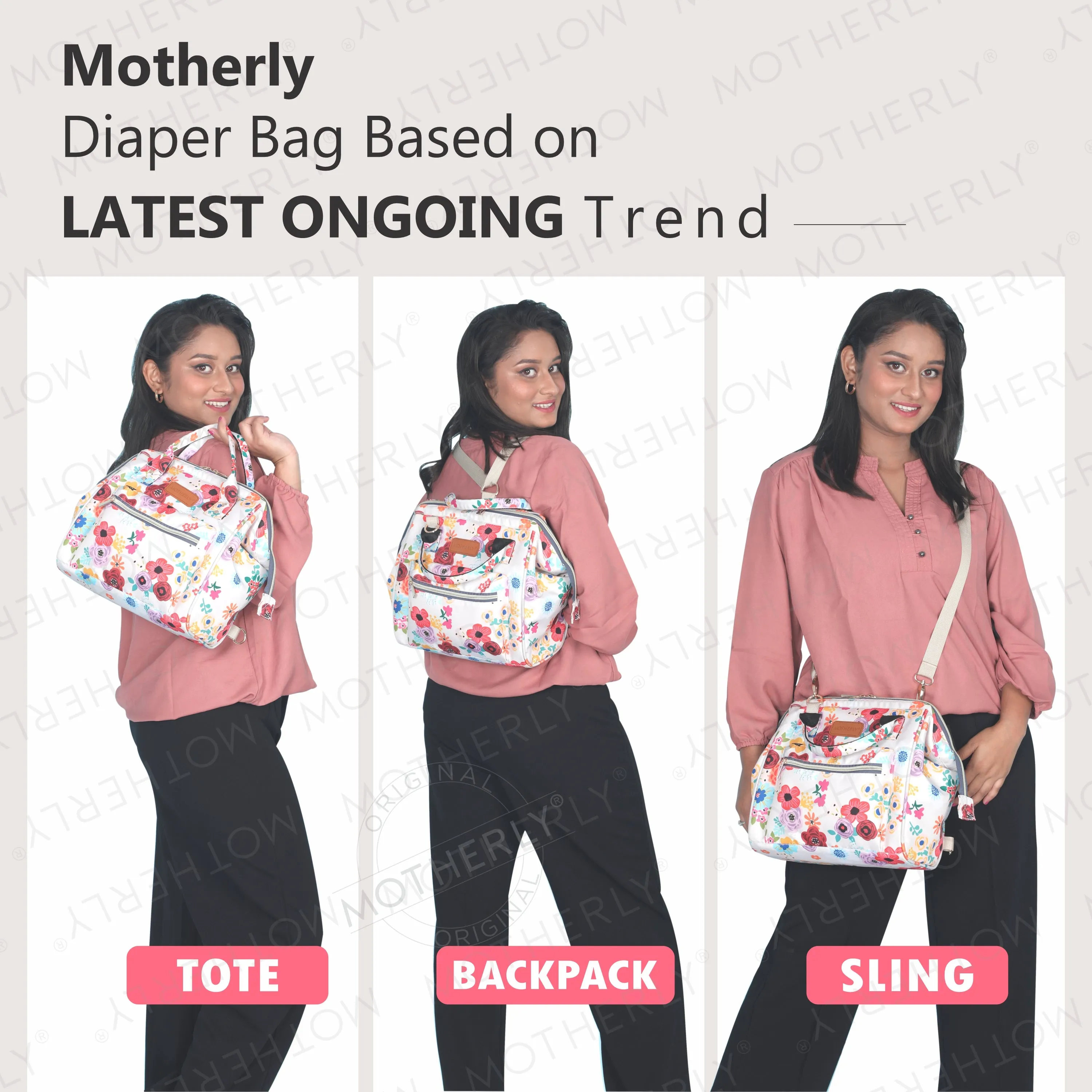 Motherly Mini Diaper Bag for Mothers | Small Diaper handbag for mom for Travel