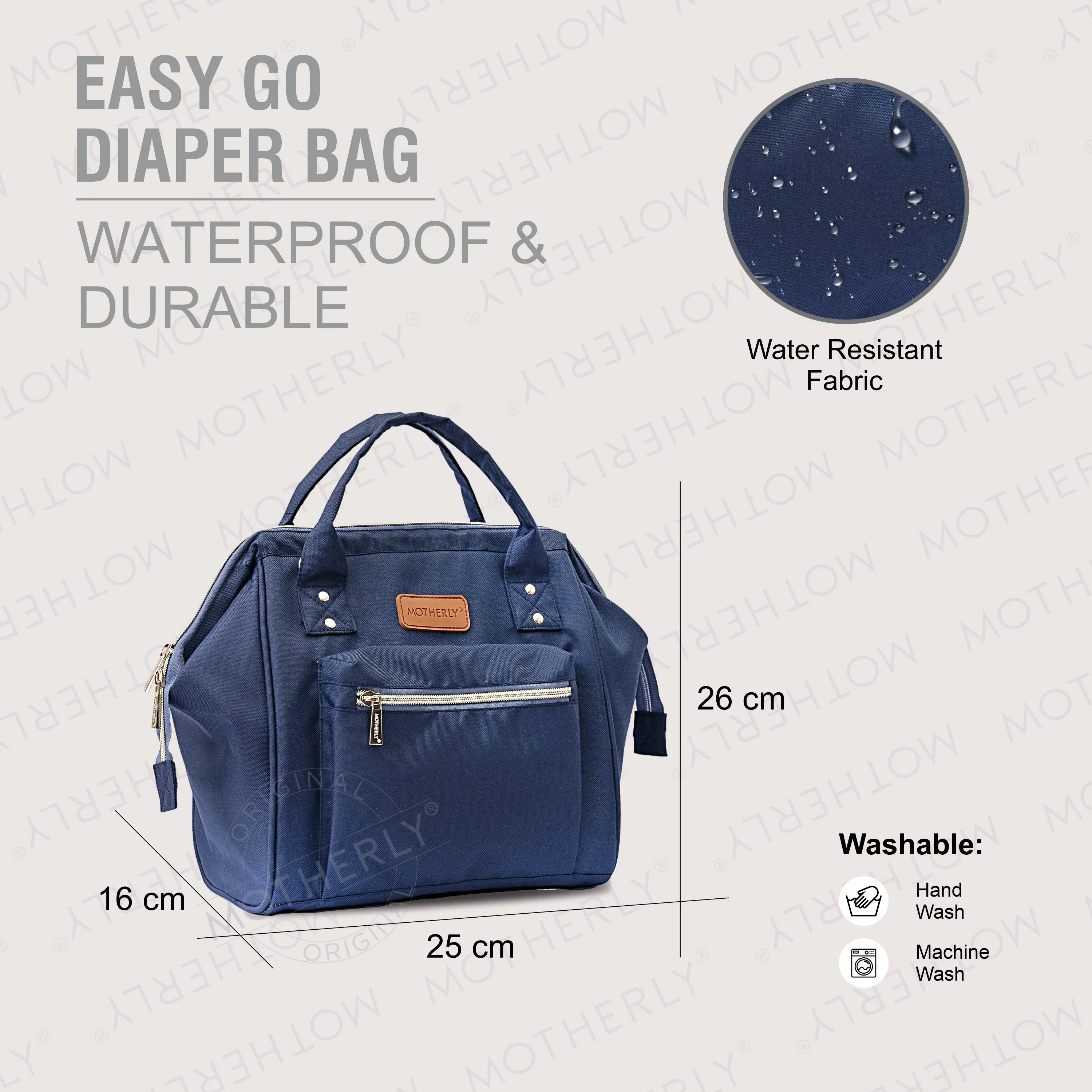 Motherly Mini Diaper Bag for Mothers | Small Diaper handbag for mom for Travel