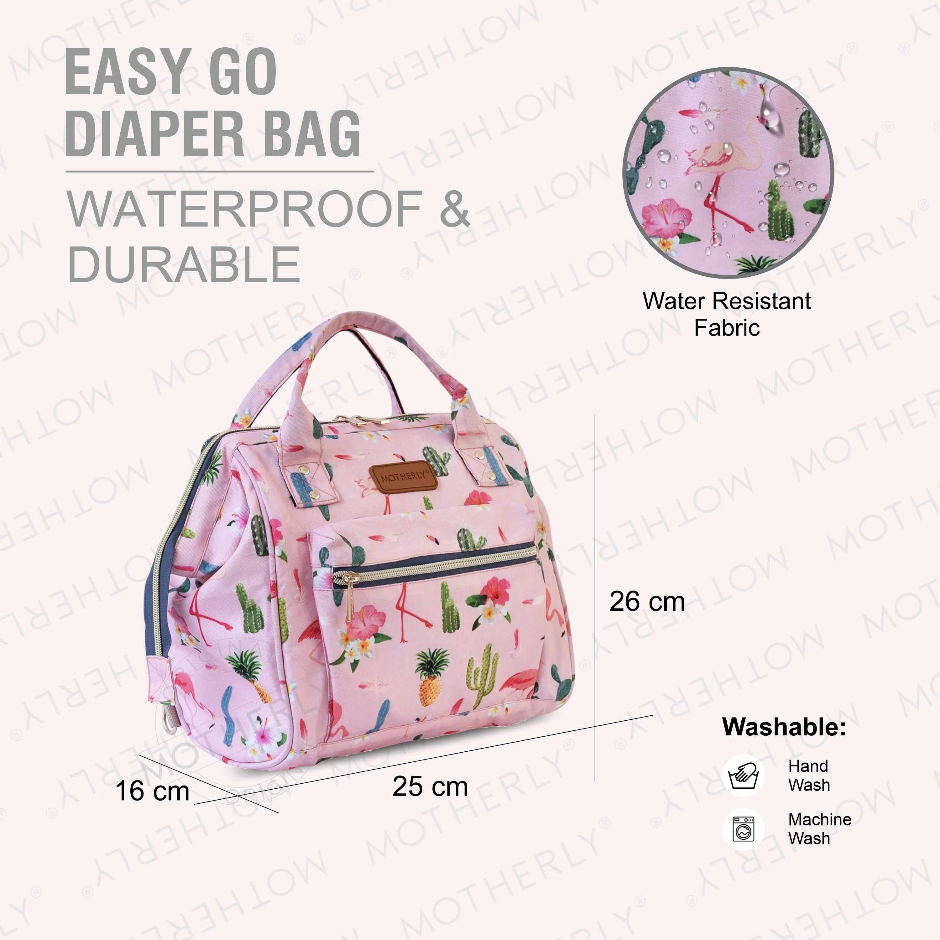 Motherly Mini Diaper Bag for Mothers | Small Diaper handbag for mom for Travel