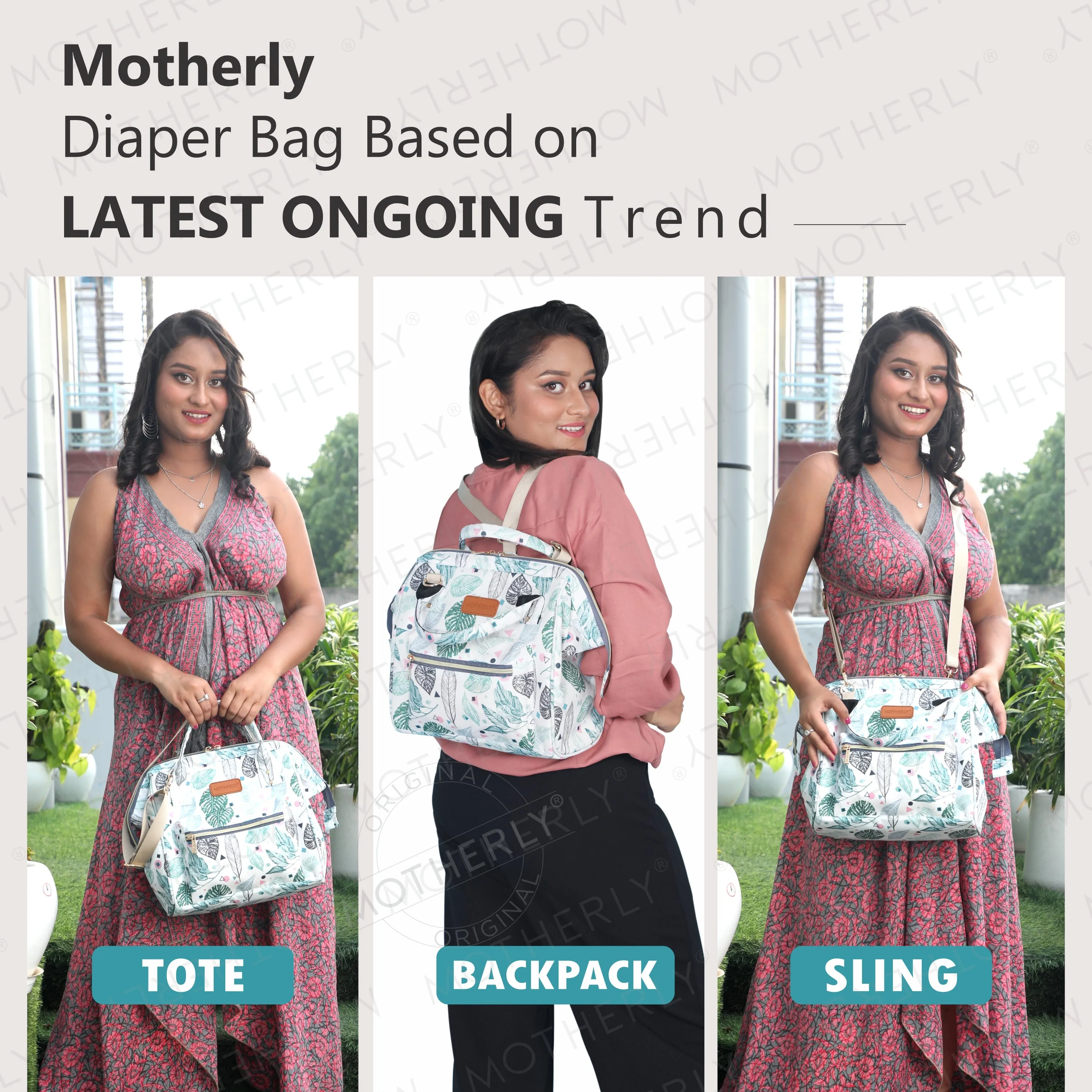 Motherly Mini Diaper Bag for Mothers | Small Diaper handbag for mom for Travel