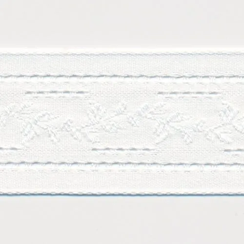 Natural Lacy Ribbon #01 White