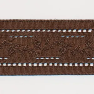 Natural Lacy Ribbon #36 Dark Brown