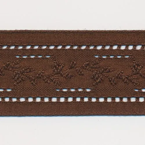 Natural Lacy Ribbon #36 Dark Brown