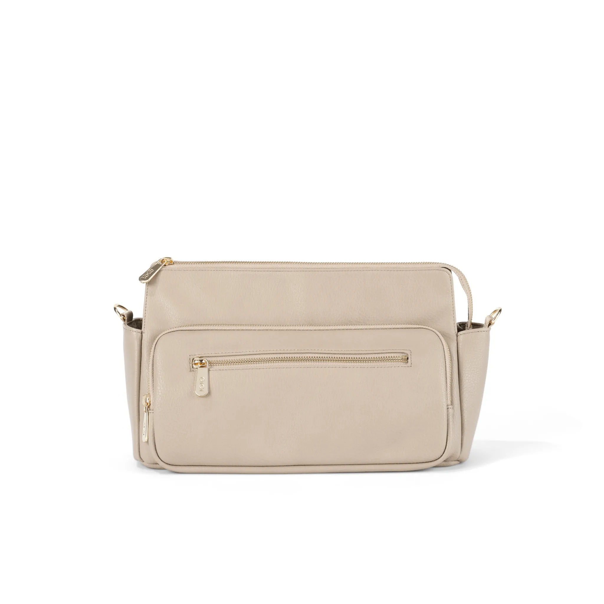 OiOi - Multitasker Pram Caddy - Oat Vegan Leather
