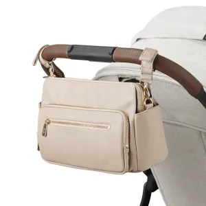 OiOi - Multitasker Pram Caddy - Oat Vegan Leather