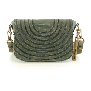 Olga Lines Small Crossbody Bag - Eucalyptus