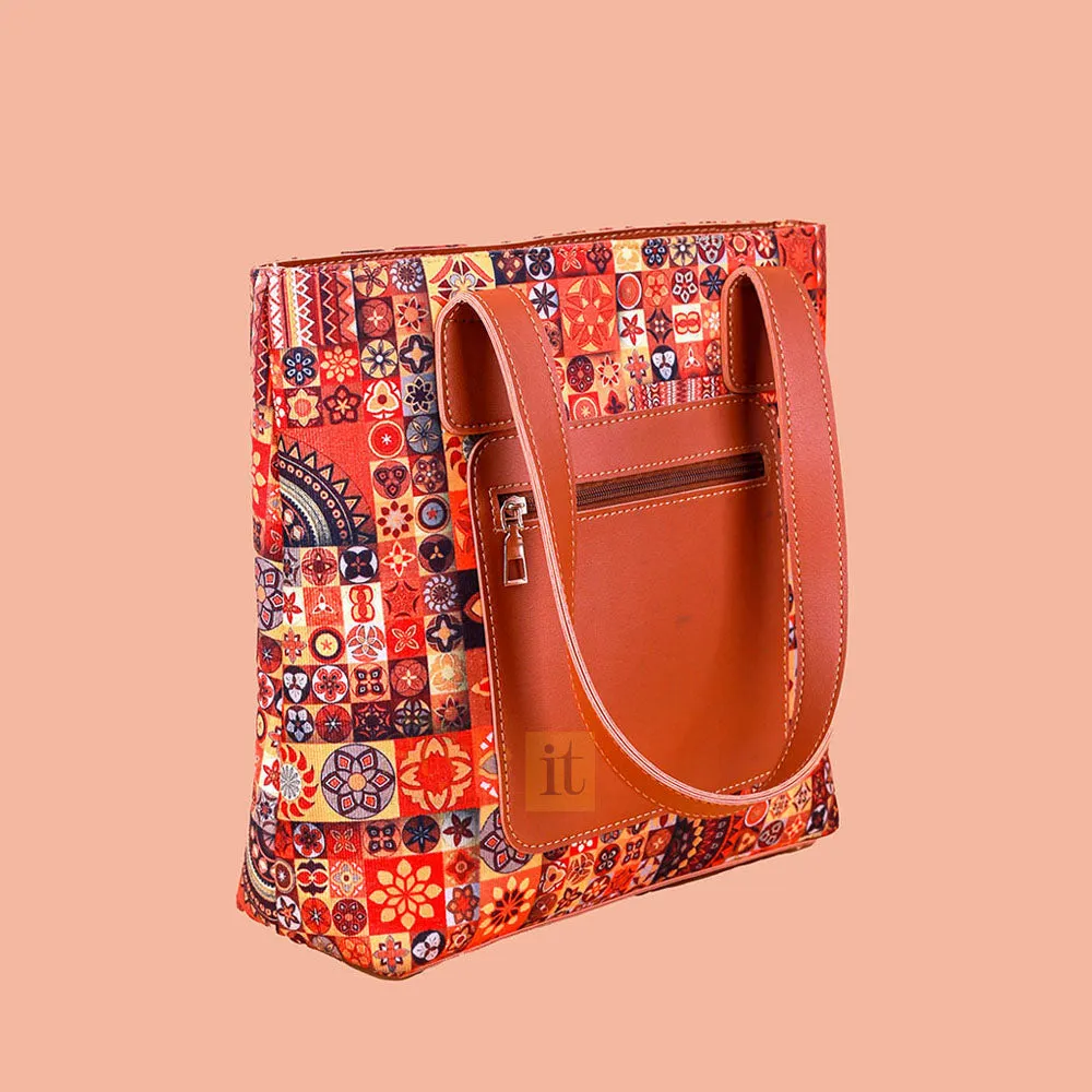 OMNI BROWN TOTE BAG