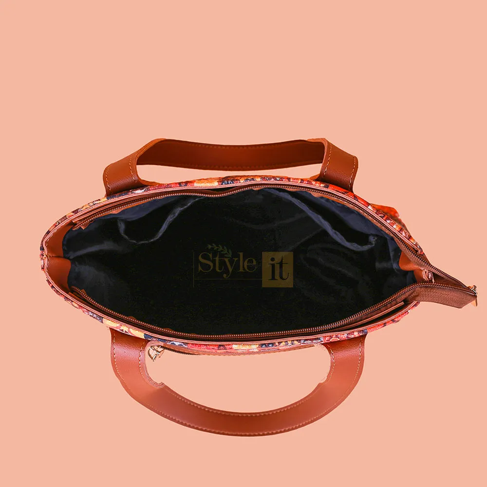 OMNI BROWN TOTE BAG