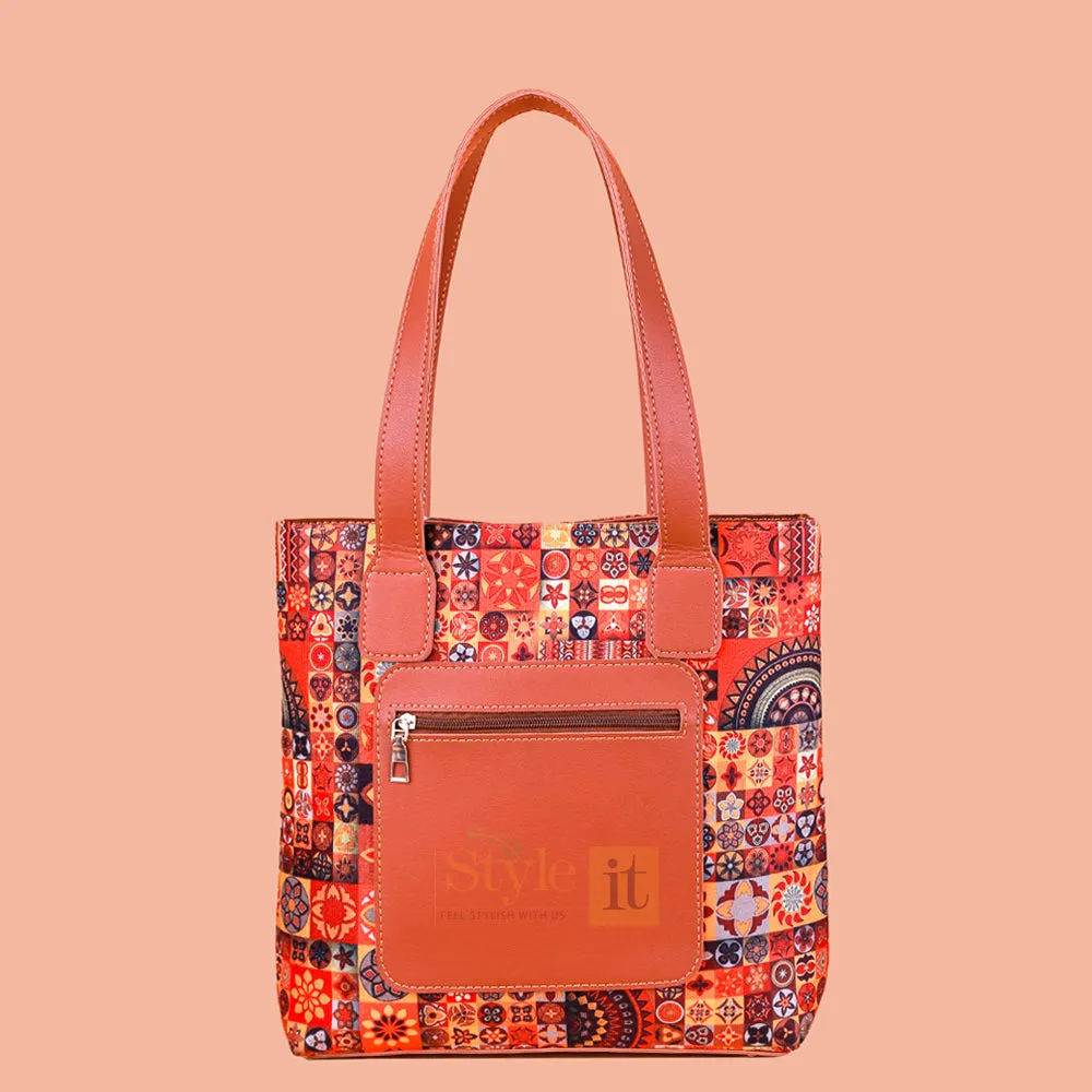 OMNI BROWN TOTE BAG