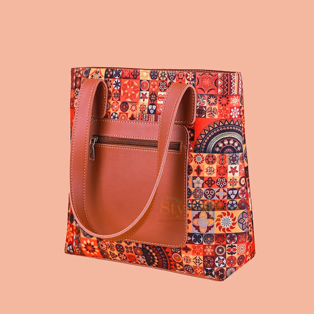 OMNI BROWN TOTE BAG