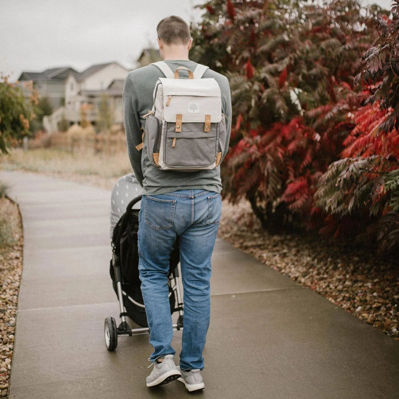 Parker Baby Co. - Birch Bag - Diaper Backpack in Cream