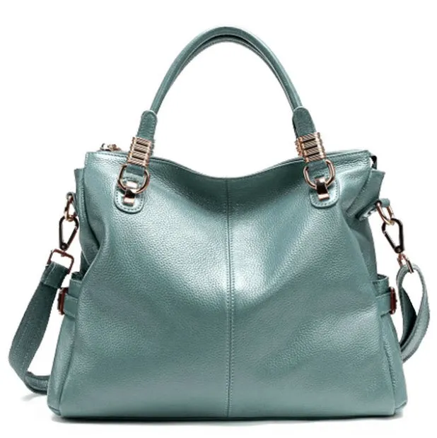 Pebbled Leather Tote Bag