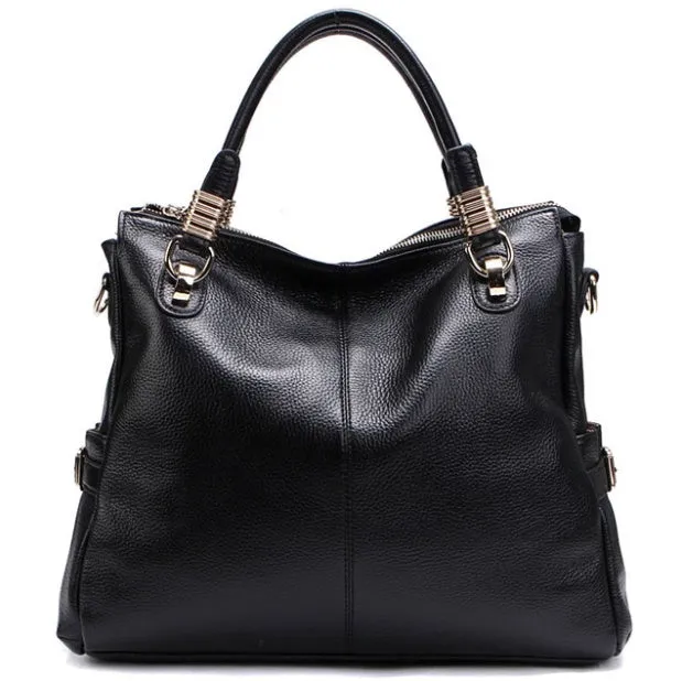 Pebbled Leather Tote Bag