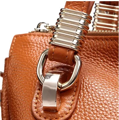 Pebbled Leather Tote Bag