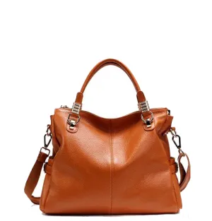 Pebbled Leather Tote Bag