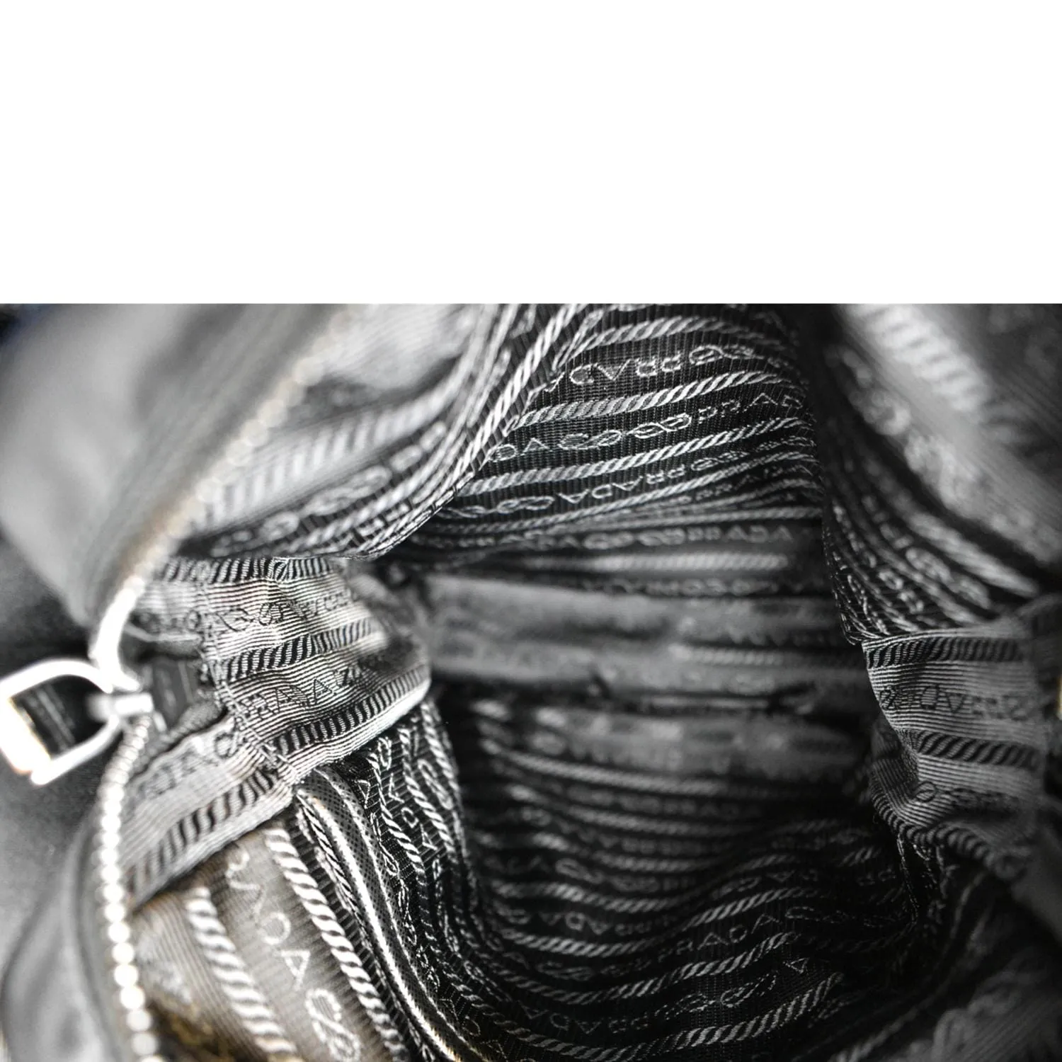 PRADA Re-Nylon Saffiano Leather Crossbody Bag Black