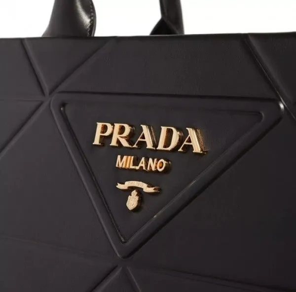 Prada Symbole Quilted Large Tote Bag With OG Box & Dust Bag