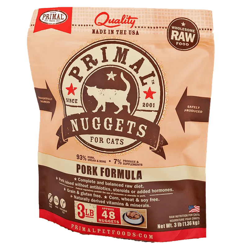Primal Cat Frozen Pork Nuggets