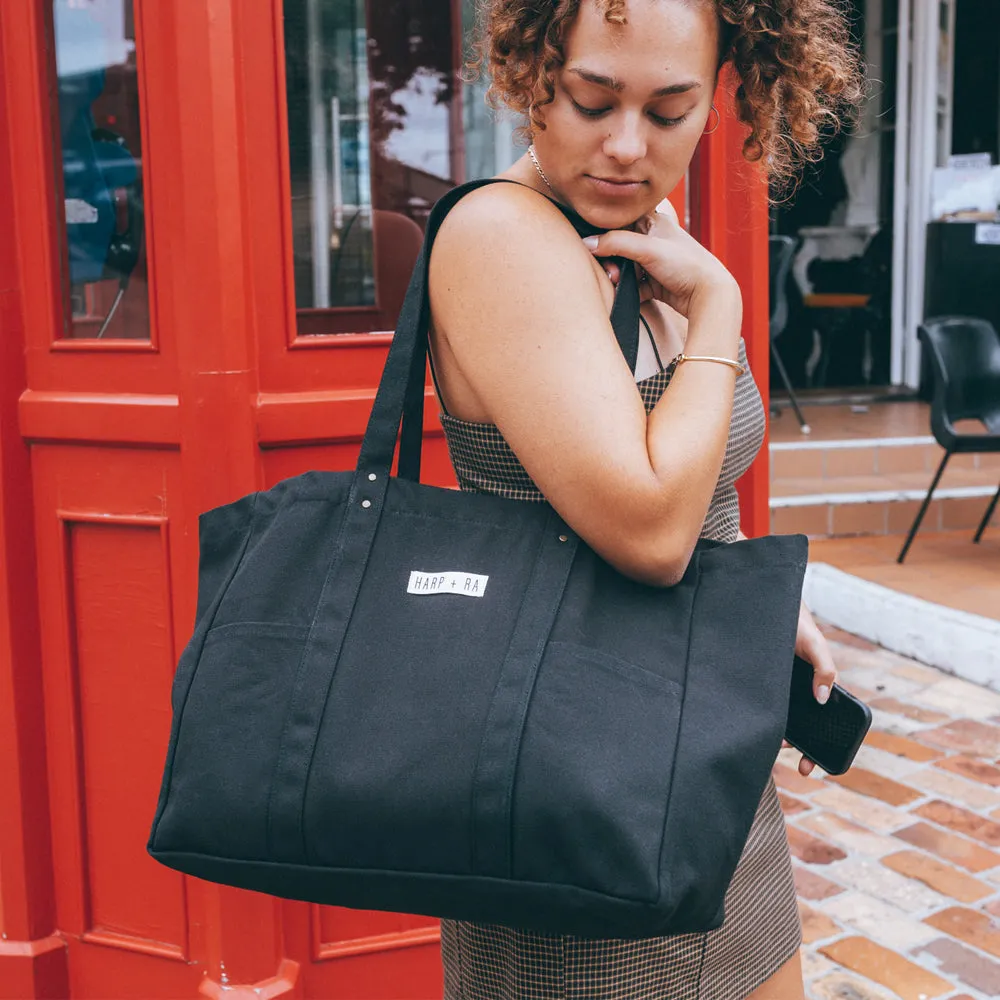 Raven Black Large Tote
