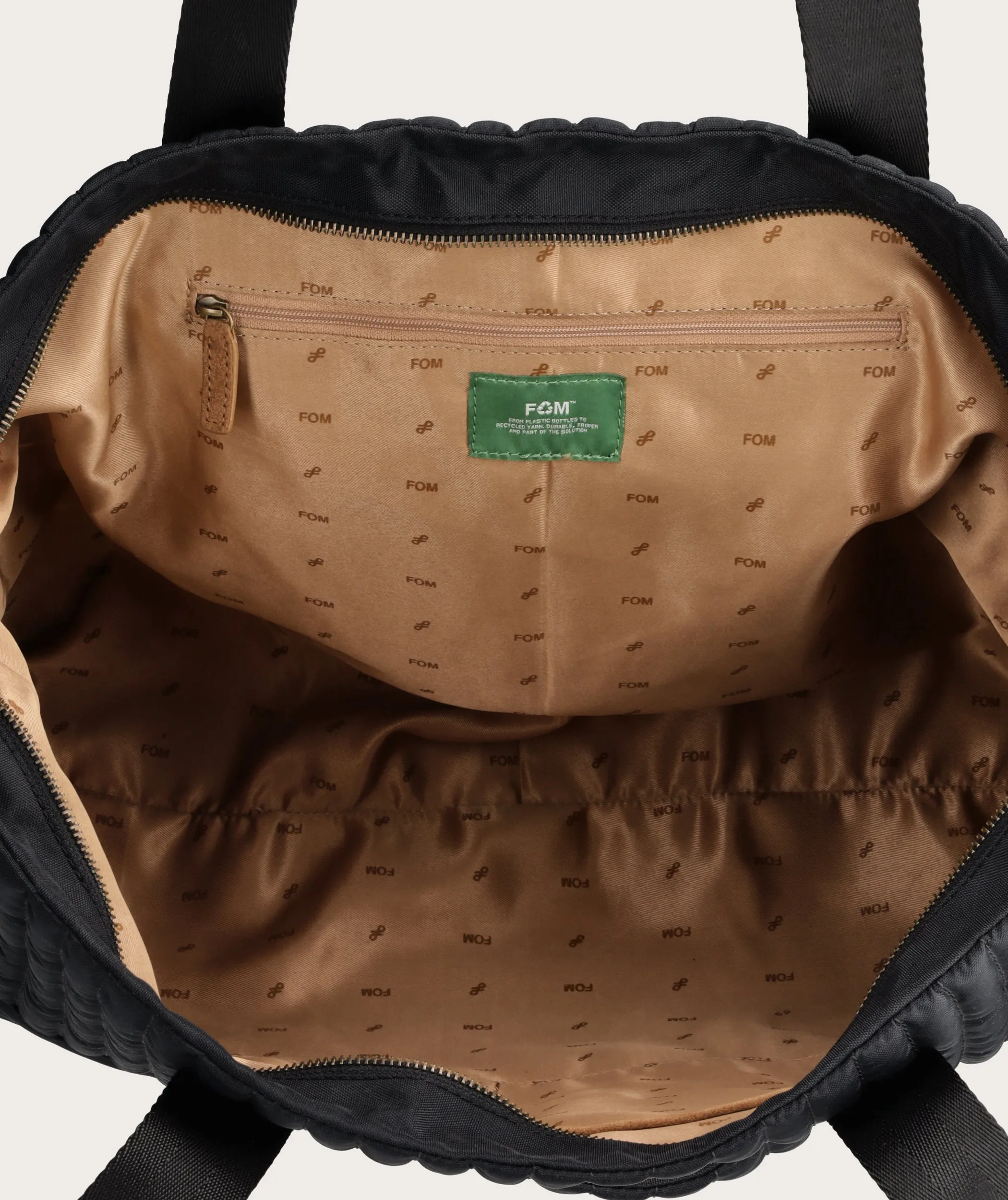 Recycled Travel Tote Black