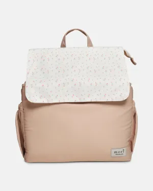Romantic Florals Beige Insulation Bag (Breast Pump/Diaper/Picnic)