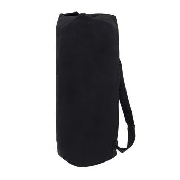Rothco G.I. Style Canvas Double Strap Duffle Bag - Black